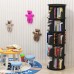 360° Rotating Stackable Shelves Bookshelf Organizer - Black